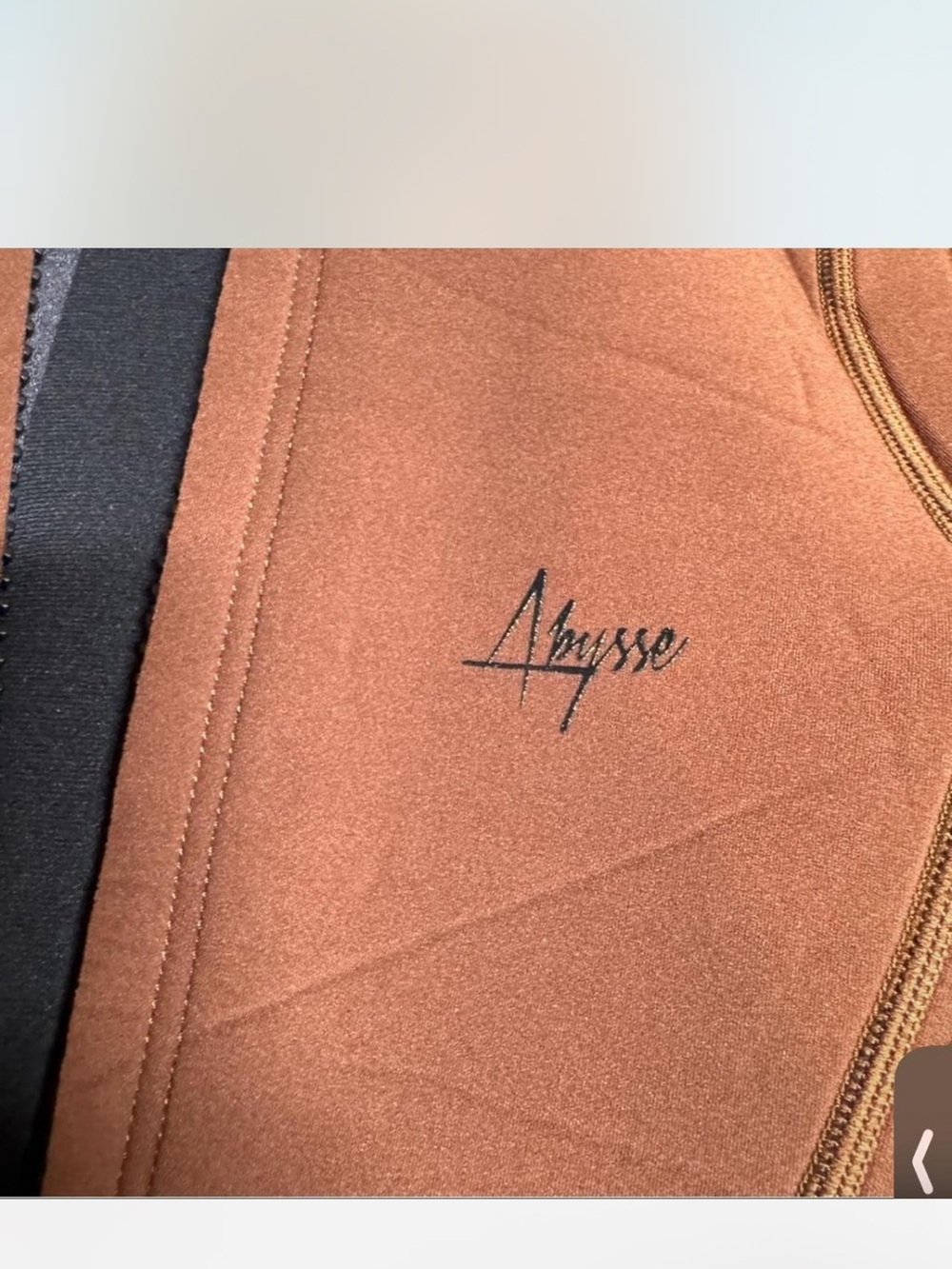 Abysse Brown Long-Sleeve Front-Zip Wetsuit One-Piece Springsuit - Picture 4 of 5